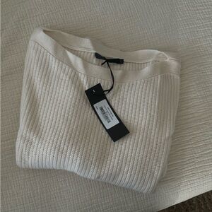 Jenni Kayne Cashmere Boatneck Sweater Ivory M *NWT*